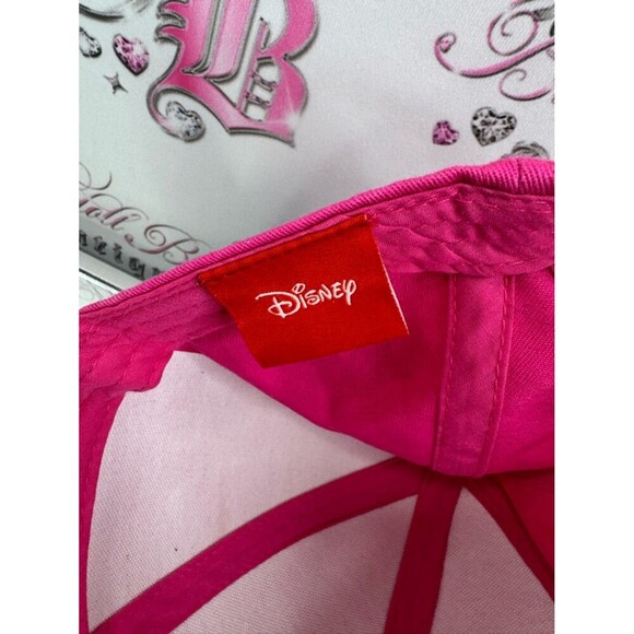 Disney hat ears bright pink black Minnie Pink Baseball Cap with Black Ears main image 5